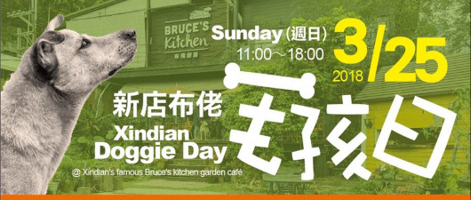 新店布佬毛孩日。Xindian Doggie Day at Bruce's Kitchen Garden Cafe